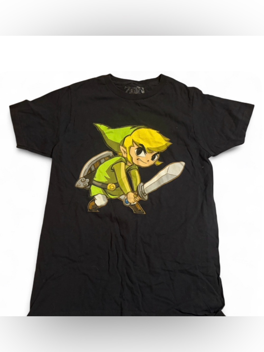 Zelda Spirit Tracks Toon Link Graphic Short Sleeve Cotton T-Shirt Tee Shirt Top